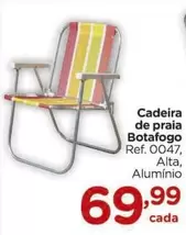 Oferta de De   - Cadeira De Praia Botafogo por R$69,99 em Carrefour