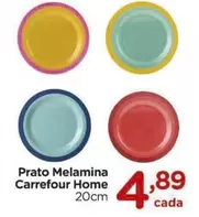 Oferta de Carrefour - Prato Melamina por R$4,89 em Carrefour