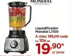 Oferta de Mondial - Liquidificador L1100 por R$199 em Carrefour