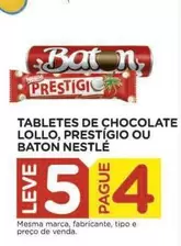 Oferta de Nestlé - Tabletes De Chocolate Lollo, Prestigio Ou Baton em Carrefour