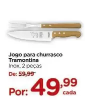 Oferta de Tramontina - Jogo para churrasco por R$49,99 em Carrefour