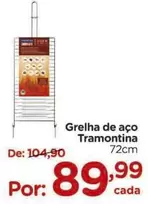 Oferta de De   - Grelha De Aço Tramontina por R$89,99 em Carrefour