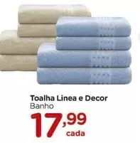 Oferta de Decor - Toalha Linea E por R$17,99 em Carrefour