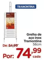 Oferta de Tramontina - Grelha De Aço Inox por R$74,99 em Carrefour