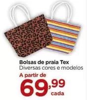 Oferta de De   - Bolsas De Praia Tex por R$69,99 em Carrefour