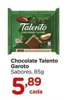 Oferta de Garoto - Chocolate Talento por R$5,89 em Carrefour