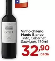 Oferta de Manto Blanco - Vinho Chileno por R$32,9 em Carrefour