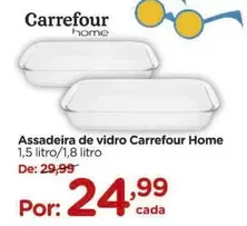 Oferta de Carrefour - Assadeira De Vidro Home por R$24,99 em Carrefour