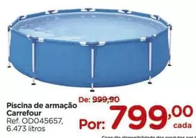 Oferta de Carrefour - Piscina De Armação por R$799 em Carrefour