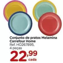 Oferta de Carrefour - Conjunto De Pratos Melamina por R$22,99 em Carrefour