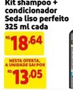 Oferta de Seda - Kit Shampoo + Condicionador  Liso Perfeito por R$13,05 em Mercado Extra