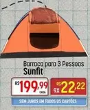 Oferta de Sunfit - Barraca Para 3 Pessoas por R$199,99 em Super Muffato