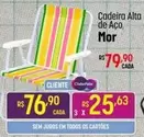 Oferta de Mor - Cadeira Alta De Aço por R$76,9 em Super Muffato