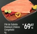 Oferta de De   - File De Salmão Premium Chileno Congelado por R$69,97 em Super Muffato