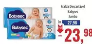 Oferta de Babysec - Fralda Descartável por R$23,98 em Supermercados BH