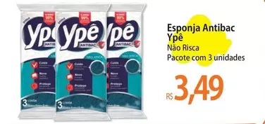 Oferta de Ypê - Esponja Antibac por R$3,49 em Atacadão