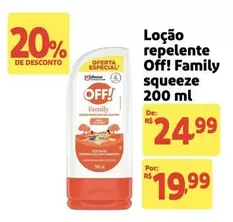 Oferta de Off! Family - Loção Repelente por R$24,99 em Extra