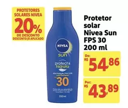 Oferta de Nivea Sun - Protetor Solar FPS 30 por R$43,89 em Extra