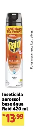 Oferta de Raid - Inseticida Aerossol Base Agua por R$13,99 em Extra