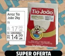 Oferta de Tio João - Arroz por R$14,99 em Supermercado Dalben