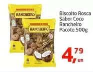 Oferta de Rancheiro - Biscoito Rosca Sabor Coco por R$4,79 em Tenda Atacado