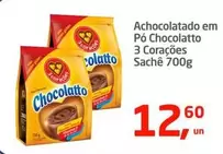 Oferta de 3 Corações - Achocolatado Em Pó Chocolatto por R$12,6 em Tenda Atacado