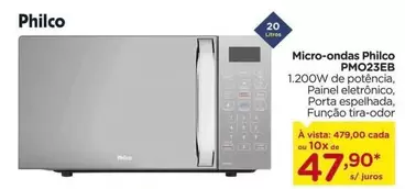 Oferta de Philco - Micro-ondas por R$47,9 em Carrefour