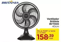 Oferta de Britânia - Ventilador Bvt400 por R$158,39 em Carrefour