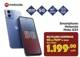 Oferta de Motorola - Smartphone Moto G34 por R$1199 em Carrefour