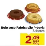 Oferta de Sabores - Bolo Seco Fabricação Própria por R$2,49 em Carrefour