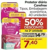 Oferta de Carefree - Protetor Diário por R$14,79 em Carrefour