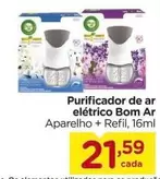 Oferta de Bom Ar - Purificador De Ar Elétrico por R$21,59 em Carrefour