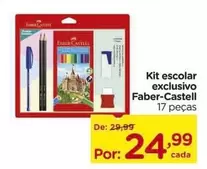 Oferta de Faber-Castell - Kit Escolar Exclusivo por R$24,99 em Carrefour