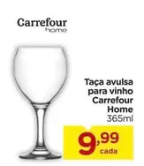 Oferta de Carrefour - Taça Avulsa Para Vinho por R$9,99 em Carrefour