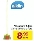 Oferta de Alklin - Vassoura por R$8,99 em Carrefour