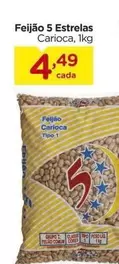 Oferta de Estrelas - Feijão 5 Estrelas por R$4,49 em Carrefour