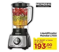 Oferta de Mondial - Liquidificador L1100 por R$193 em Carrefour