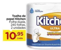 Oferta de Kitchen - Toalha De Papel por R$10,95 em Carrefour