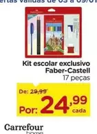 Oferta de Faber-Castell - Kit Escolar Exclusivo por R$24,99 em Carrefour