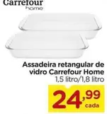 Oferta de Carrefour - Assadeira Retangular De Vidro por R$24,99 em Carrefour