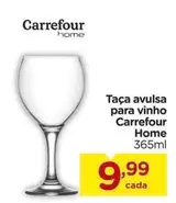 Oferta de Carrefour - Taça Avulsa Para Vinho por R$9,99 em Carrefour