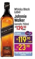 Oferta de Johnnie Walker - Whisky Black Label por R$119,9 em Super Muffato