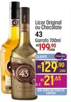 Oferta de Original - Licor  Ou Chocolate por R$129,9 em Super Muffato