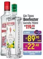 Oferta de Beefeater - Gin Tipos por R$119,9 em Super Muffato