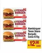 Oferta de Texas - Hambúrguer por R$12,98 em Max Atacadista