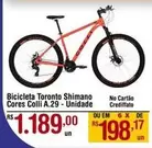 Oferta de Bicicleta Toronta Shimano Cores Colli A.29 por R$1189 em Max Atacadista