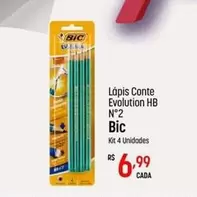 Oferta de Bic - Lápis Conte Evolution Hb N°2 por R$6,99 em Super Muffato