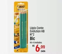 Oferta de Bic - Lápis Conte Evolution Hb N°2 por R$6,99 em Super Muffato