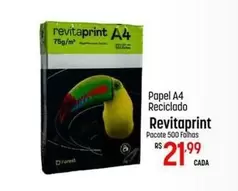 Oferta de Pacote - Papel A4 Reciclado por R$21,99 em Super Muffato