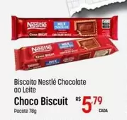 Oferta de Nestlé - Biscoito Chocolate Ao Leite Choco Biscuit por R$5,79 em Super Muffato